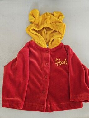 Authentic Disneyland Resort Winnie The Pooh Minky Button Up Shirt